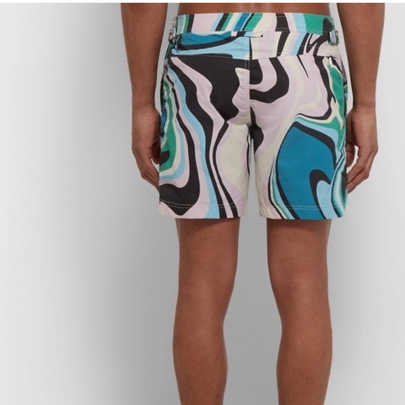 Tom Ford Psychedelic Design Men's Swim Trunks Size 52/XL - Picture 8 of 15